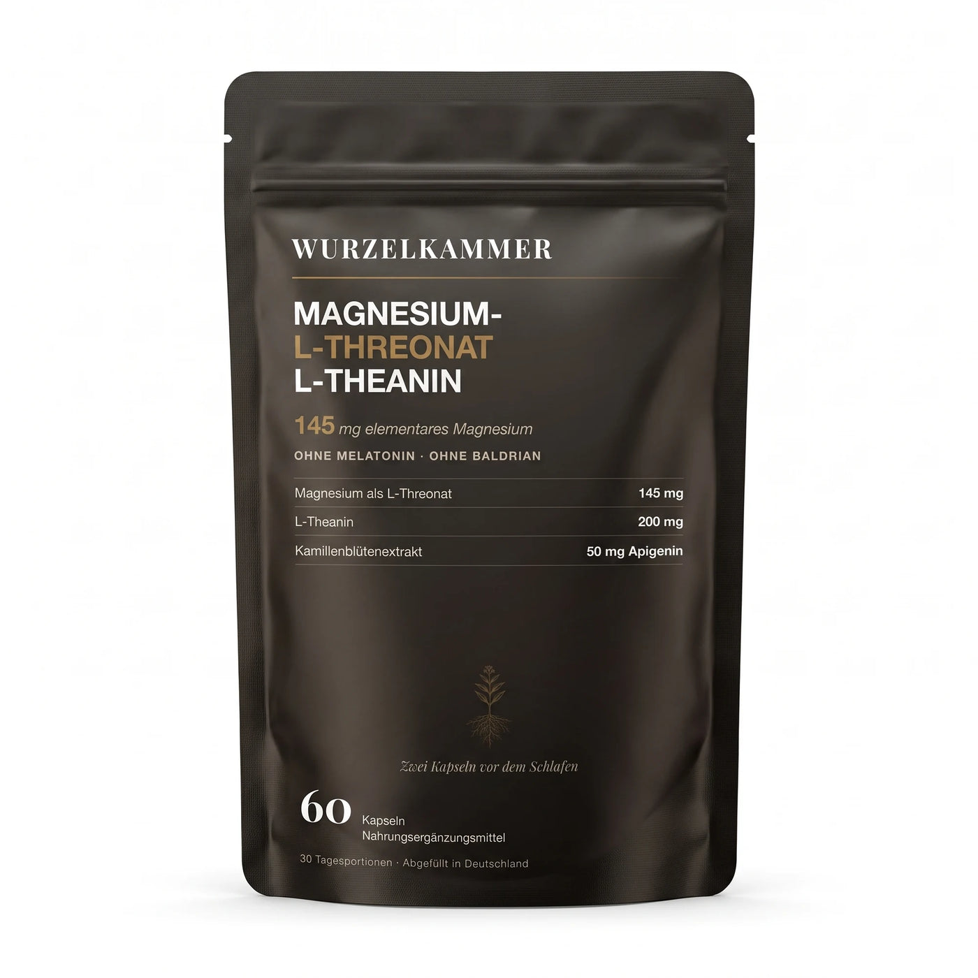 Magnesium-L-Threonat, L-Theanin & Apigenin – Schlaf-Stack — Packung mit Magnesium